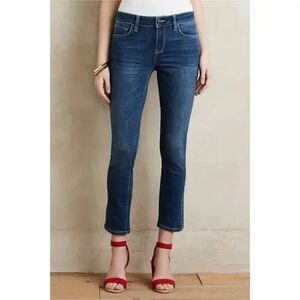 ANTHROPOLOGIE  PILCRO & THE LETTERPRESS No 30 Stet Fit Crop Denim Jeans size 30